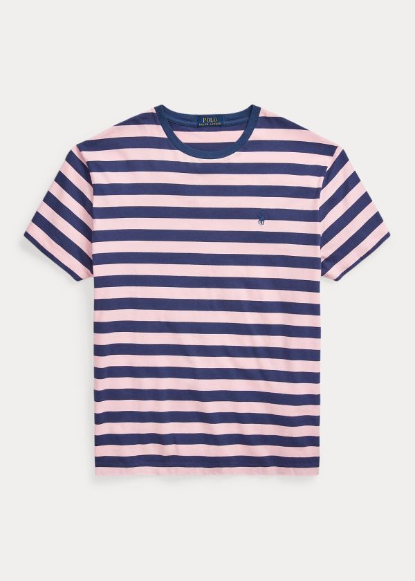 Men's Polo Ralph Lauren Classic Striped Jersey T Shirts | 163894CKM